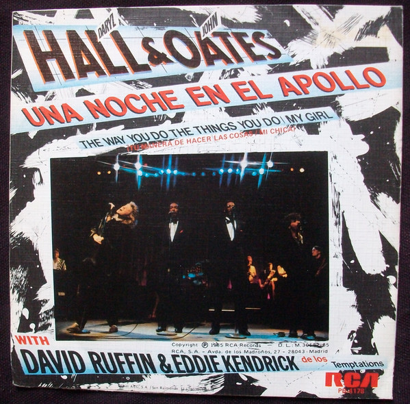 Daryl Hall & John Oates With David Ruffin & Eddie Kendricks - Una Noche En El Apollo | RCA Victor (PB-4178) - 2