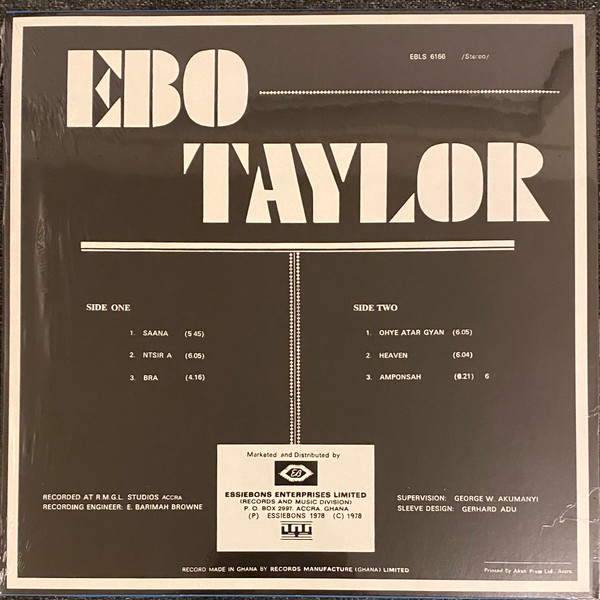 Ebo Taylor - Ebo Taylor | Mr Bongo (MRBLP108) - 2