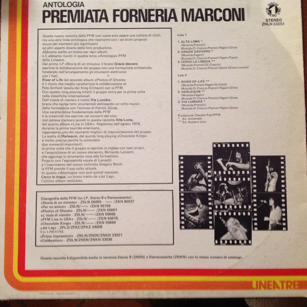 Premiata Forneria Marconi - Antologia | Numero Uno (ZNLN 33051) - 4 Premiata Forneria Marconi - Antologia | Numero Uno (ZNLN 33051) - 4