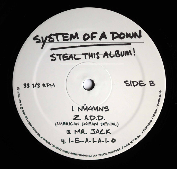 System Of A Down - Steal This Album! | American Recordings (19075865621) - 4