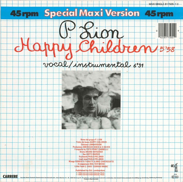 P. Lion - Happy Children | Carrere (817505-1 Y) - 2