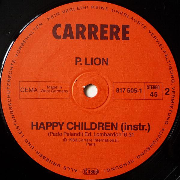 P. Lion - Happy Children | Carrere (817505-1 Y) - 4