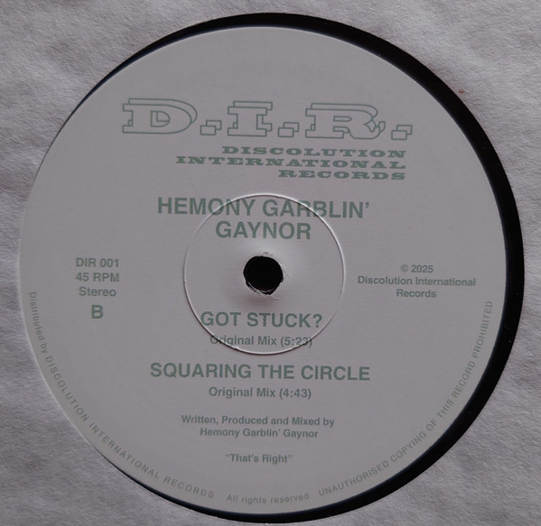 Hemony Garblin' Gaynor - Taking Care Of Business | Discolution International Records (DIR 001) - 4 Hemony Garblin' Gaynor - Taking Care Of Business | Discolution International Records (DIR 001) - 4