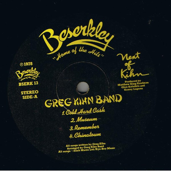Greg Kihn Band - Next Of Kihn | Beserkley (BSERK 13) - 3
