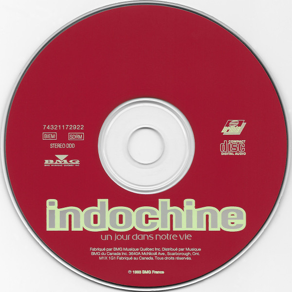 Indochine - Un Jour Dans Notre Vie [CD] | Ariola (74321 17292 2) - 3