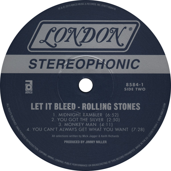 The Rolling Stones - Let It Bleed LP | ABKCO (8584-1) - 3 The Rolling Stones - Let It Bleed LP | ABKCO (8584-1) - 3