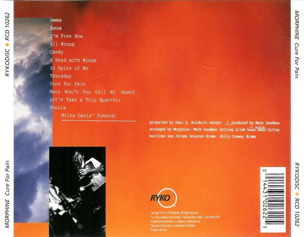 Morphine - Cure For Pain | Rykodisc (RCD 10262) - 2 Morphine - Cure For Pain | Rykodisc (RCD 10262) - 2