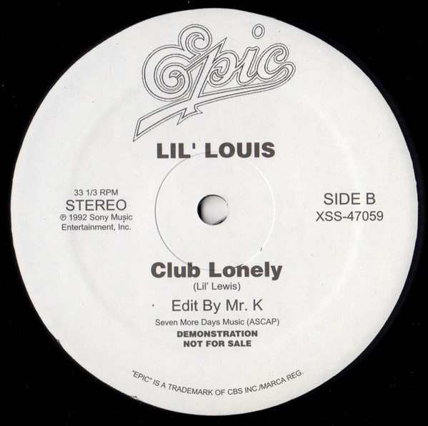 Michael Jackson / Lil' Louis - You Are Not Alone / Club Lonely | Epic (XSS-47059) - 2 Michael Jackson / Lil' Louis - You Are Not Alone / Club Lonely | Epic (XSS-47059) - 2