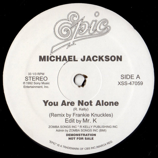 Michael Jackson / Lil' Louis - You Are Not Alone / Club Lonely | Epic (XSS-47059) - main Michael Jackson / Lil' Louis - You Are Not Alone / Club Lonely | Epic (XSS-47059) - main