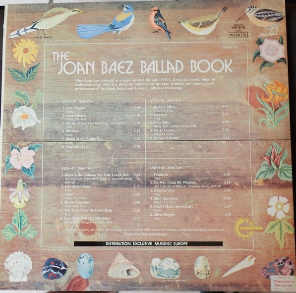 Joan Baez - The Joan Baez Ballad Book | Vanguard (VSD 41/42)