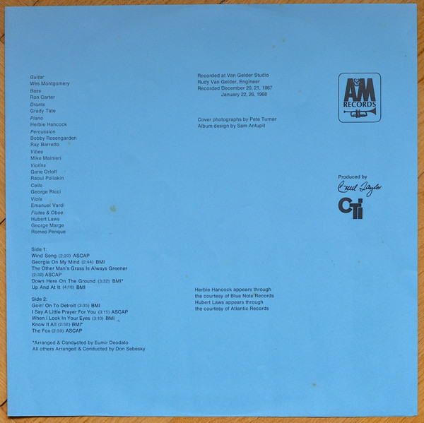 Wes Montgomery - Down Here On The Ground | A&M Records (LAX 3092) - 4 Wes Montgomery - Down Here On The Ground | A&M Records (LAX 3092) - 4