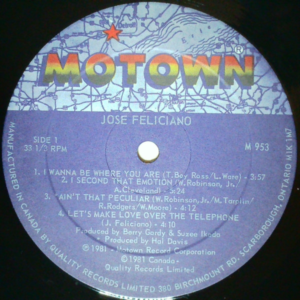 José Feliciano - Jose Feliciano | Motown (M 953) - 2