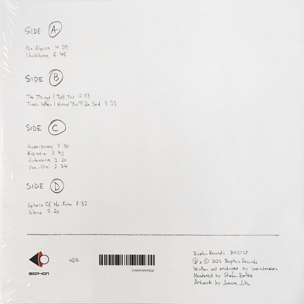 Biosphere - Substrata (Alternative Versions) | Biophon Records (BIO37LP) - 2