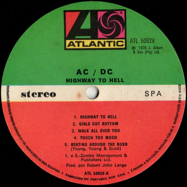 AC/DC - Highway To Hell | Atlantic (ATL 50628) - 3