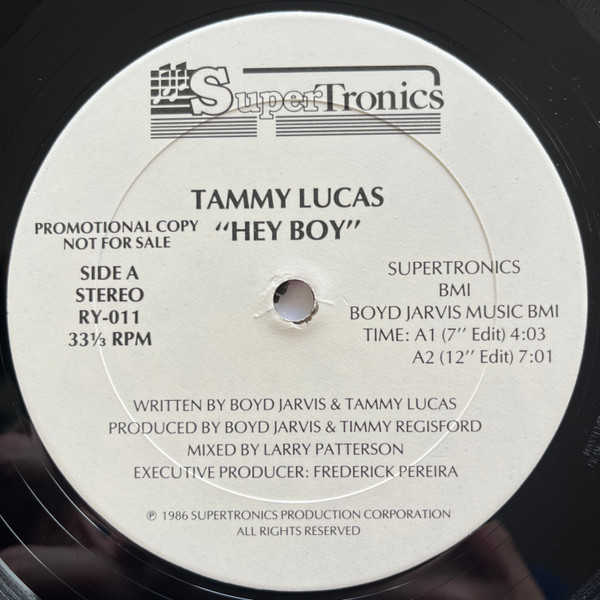 Tammy Lucas - Hey Boy | Supertronics (RY-011) - 2 Tammy Lucas - Hey Boy | Supertronics (RY-011) - 2