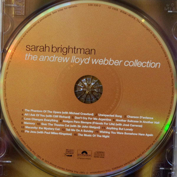 Sarah Brightman - The Andrew Lloyd Webber Collection | Polydor (539 330-2) - 4