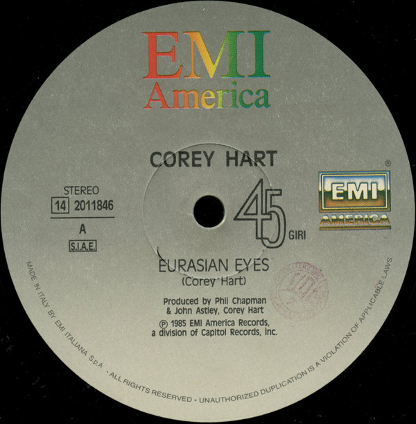 Corey Hart - Eurasian Eyes | EMI (14 2011846) - 3