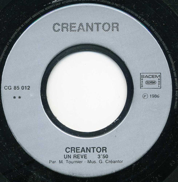 Greg Creantor - Ma Vie Pour Toi / Un Rêve | Not On Label (Greg Creantor Self-released) (CG 85 012) - 4 Greg Creantor - Ma Vie Pour Toi / Un Rêve | Not On Label (Greg Creantor Self-released) (CG 85 012) - 4