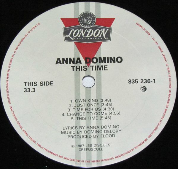 Anna Domino - This Time | London Records (835 236-1) - 3