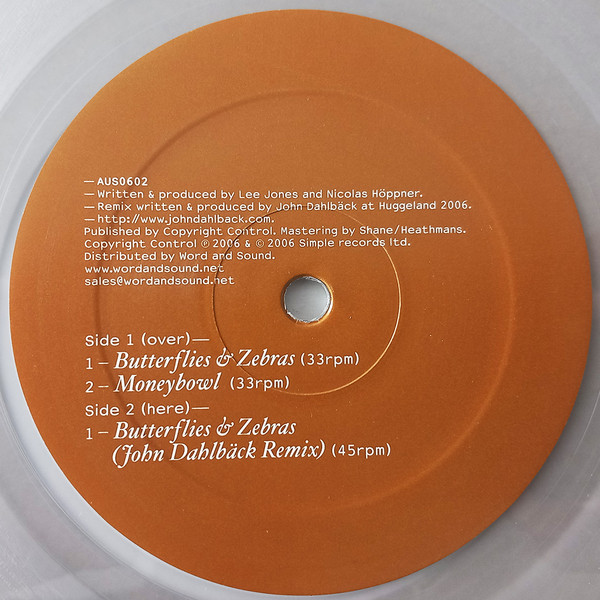My My - Butterflies & Zebras EP | Aus Music (AUS0602) - main