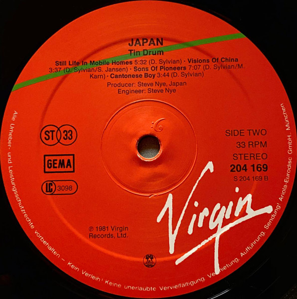 Japan - Tin Drum | Virgin (204 169) - 4