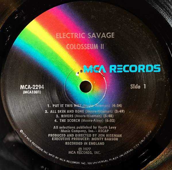 Colosseum II - Electric Savage | MCA Records (MCA-2294) - 3 Colosseum II - Electric Savage | MCA Records (MCA-2294) - 3