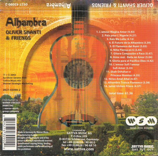 Oliver Shanti & Friends - Alhambra | Warner Special Marketing (0927-43090-2) - 2