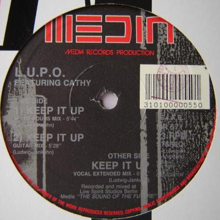L.U.P.O. Featuring Cathy Adams - Keep It Up | Media Records (MR 571) - main