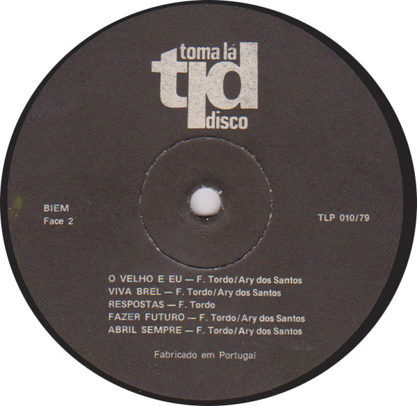 Fernando Tordo - Fazer Futuro | Toma Lá Disco (TLP 010/79) - 3