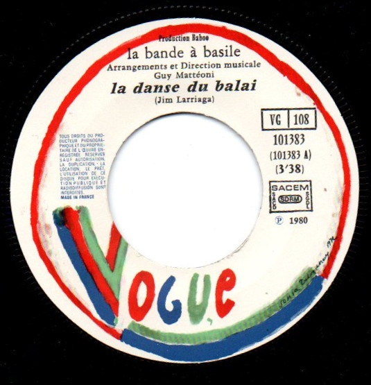 La Bande A Basile - La Danse Du Balais / La Danse Du Tapis | Vogue (101383) - 3