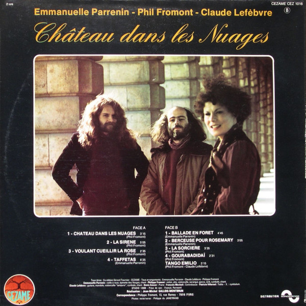Emmanuelle Parrenin , Phil Fromont , Claude Lefebvre - Château Dans Les Nuages | Cezame (CEZ 1016) - main