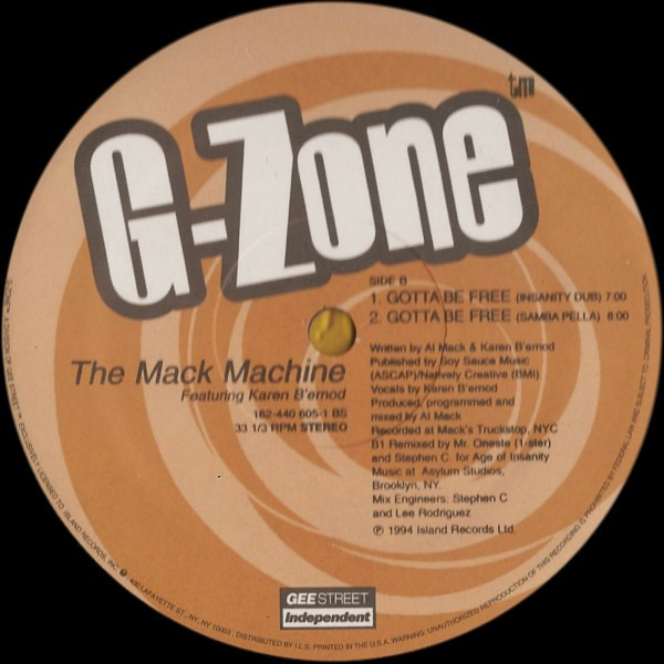 Al Mack Featuring Karen Bernod - Gotta Be Free | G-Zone (162-440 605-1) - 3 Al Mack Featuring Karen Bernod - Gotta Be Free | G-Zone (162-440 605-1) - 3