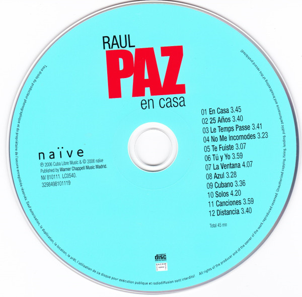 Raul Paz - En Casa | Naïve (NV 810111) - 4