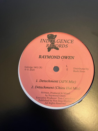 Raymond Owen - Detachment | Indulgence (INDULGE 2402) - 3