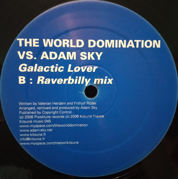 The World Domination vs. Adam Sky - Galactic Lover | Kitsuné Music (KITSUNÉ 045) - 4 The World Domination vs. Adam Sky - Galactic Lover | Kitsuné Music (KITSUNÉ 045) - 4