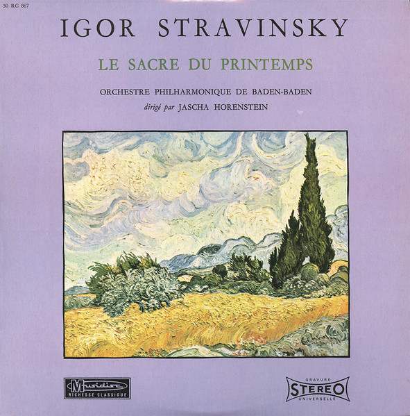 Igor Stravinsky - Südwestfunkorchester Baden-Baden / Jascha Horenstein - Le Sacre Du Printemps | Musidisc (30 RC 867)