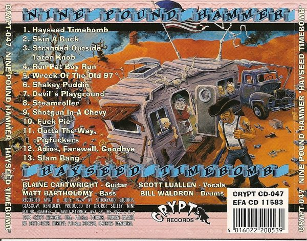 Nine Pound Hammer - Hayseed Timebomb | Crypt Records (CRYPT-047) - 2 Nine Pound Hammer - Hayseed Timebomb | Crypt Records (CRYPT-047) - 2