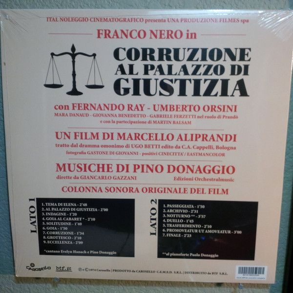 Pino Donaggio - Corruzione Al Palazzo Di Giustizia | Carosello (VM LP 225) - 2 Pino Donaggio - Corruzione Al Palazzo Di Giustizia | Carosello (VM LP 225) - 2