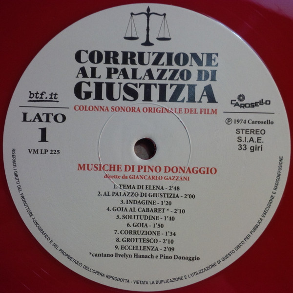 Pino Donaggio - Corruzione Al Palazzo Di Giustizia | Carosello (VM LP 225) - 3 Pino Donaggio - Corruzione Al Palazzo Di Giustizia | Carosello (VM LP 225) - 3