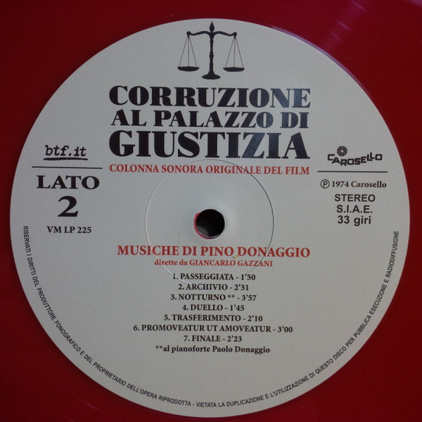 Pino Donaggio - Corruzione Al Palazzo Di Giustizia | Carosello (VM LP 225) - 4 Pino Donaggio - Corruzione Al Palazzo Di Giustizia | Carosello (VM LP 225) - 4