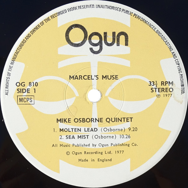 Mike Osborne Quintet - Marcel's Muse | Ogun (OG 810) - 3