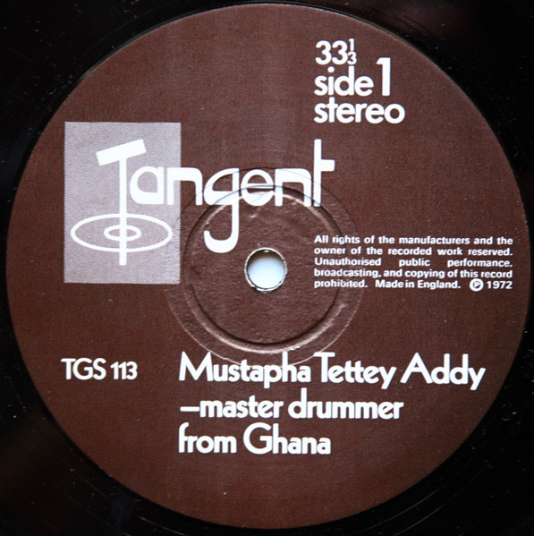 Mustapha Tettey Addy - Master Drummer From Ghana | Tangent Records (TGS 113) - 3