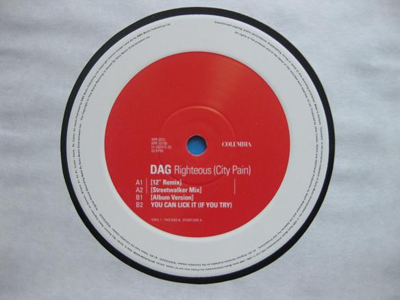 Dag - Righteous | Columbia (XPR 2313) - 3 Dag - Righteous | Columbia (XPR 2313) - 3