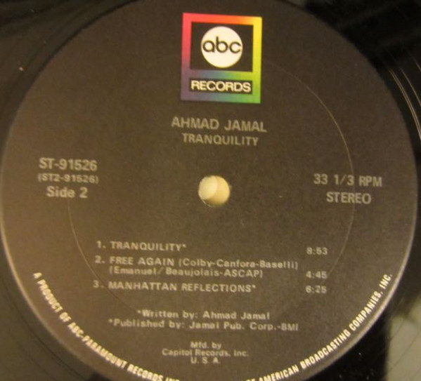 Ahmad Jamal - Tranquility | ABC Records (ABCS-660) - 4 Ahmad Jamal - Tranquility | ABC Records (ABCS-660) - 4