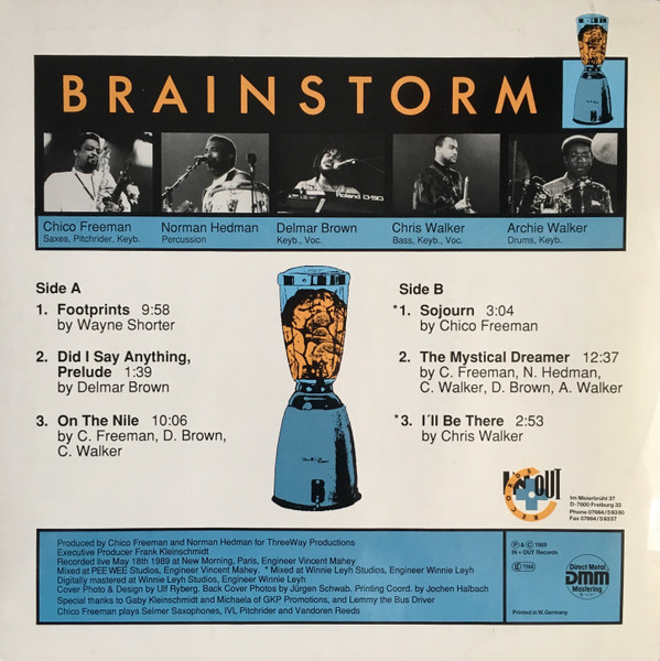 Brainstorm Featuring Chico Freeman - The Mystical Dreamer | In+Out Records (7006-1) - 2 Brainstorm Featuring Chico Freeman - The Mystical Dreamer | In+Out Records (7006-1) - 2