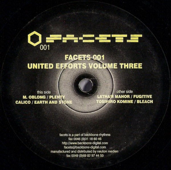 Various - United Efforts Volume Three | Facets (FACETS 001) - 3