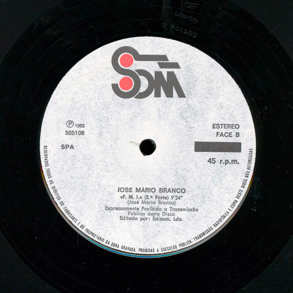 José Mário Branco - F.M.I. | Som (505106) - 4