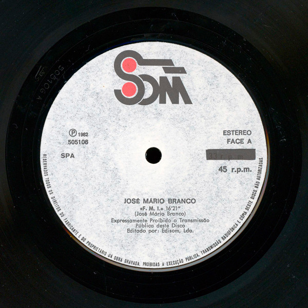 José Mário Branco - F.M.I. | Som (505106) - 3