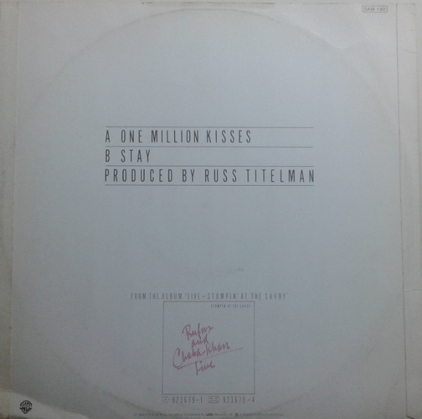 Rufus & Chaka Khan - One Million Kisses / Stay | Warner Bros. Records (SAM 190) - 2
