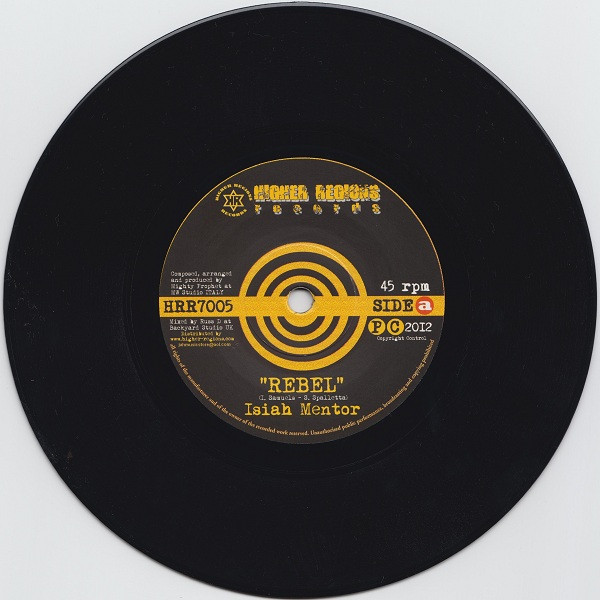 Isiah Mentor - Rebel | Higher Regions Records (HRR7005) - 3